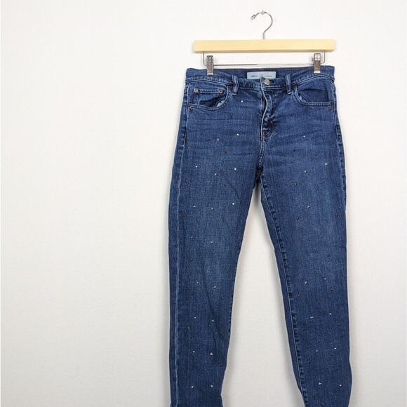 GAP Authentic Best Girlfriend Star Studded Mid Rise Ankle Jeans Size 28 - Picture 3 of 9